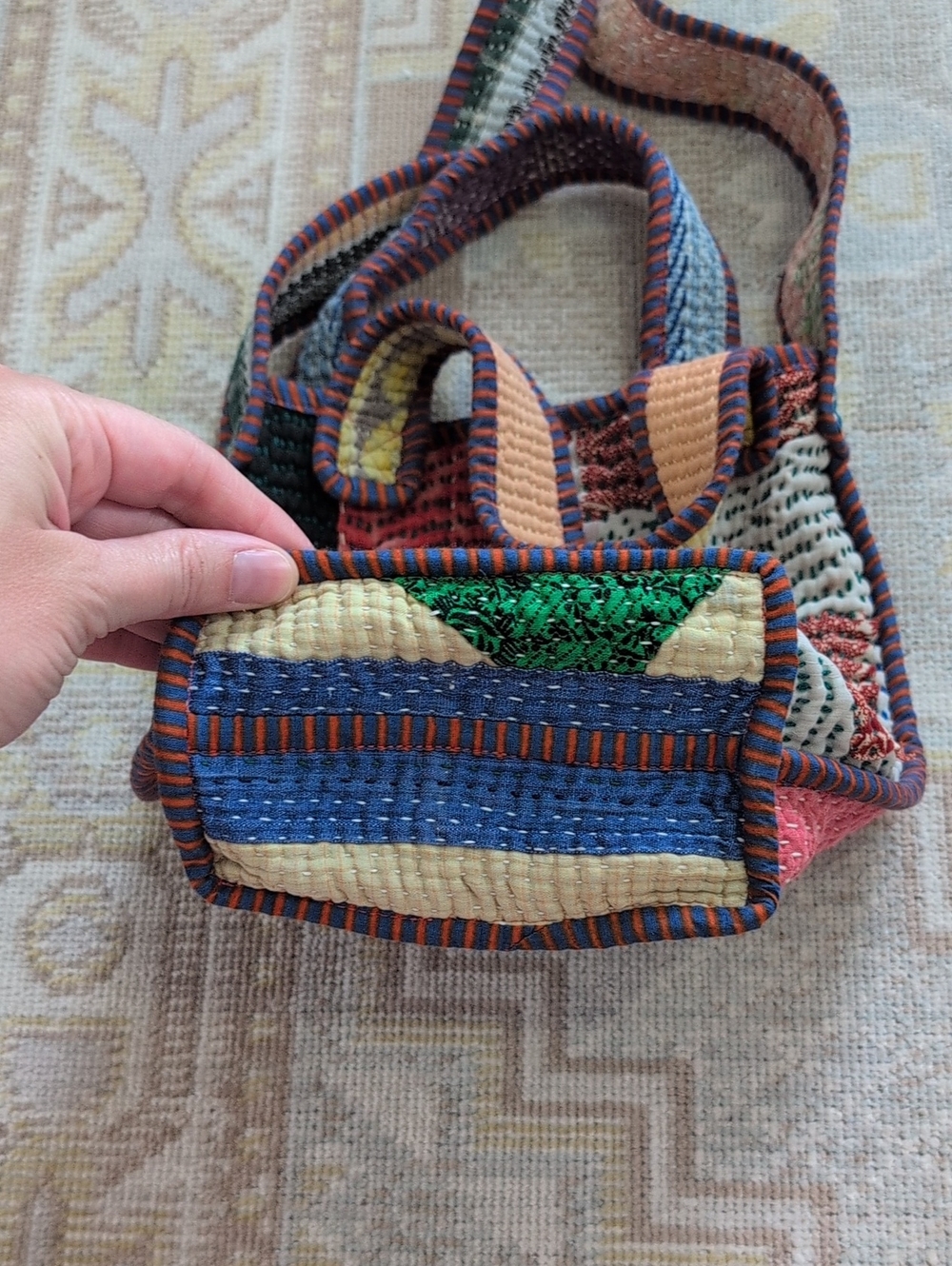 Namai Xoti Mini Zero-Waste Quilted Kantha Bag - Picture 6 of 6